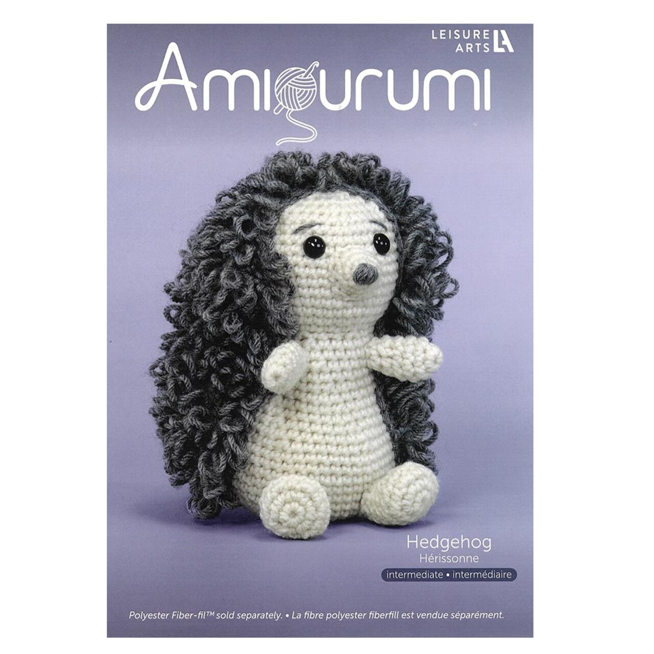 Leisure Arts Amigurumi Kit Hedgehog – Crochet Kit for Beginners and Adults, Amigurumi Crochet Kit, Crochet Animal Kit, DIY Hedgehog Crochet Kit with Yarn and Hook, 8 Inch Finished Size
